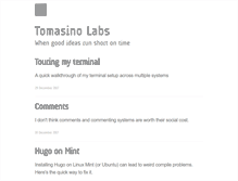 Tablet Screenshot of labs.tomasino.org